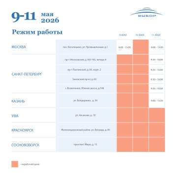 График работы 9 мая 2026 года